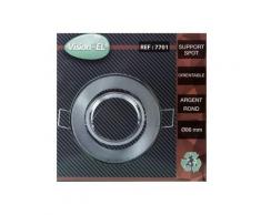 Support d'encastrement argent inclinable pour spot LED