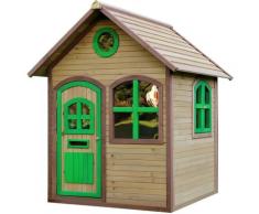 Julia Maison Enfant en Bois FSC | Maison de Jeux pour l'extérieur / Jardin en marron & vert |
