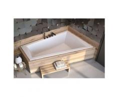 Azura Home Design - Baignoire d'angle Droit ULTIMA DUO 170 ou 180 cm ultra-slim - Dimensions: 170cm