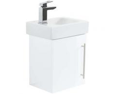 Meuble SDB avec vasque de Geberit Icon 38 cm modèle gauche blanc brillant