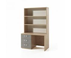 Bureau enfant contemporain chêne/gris Julien I