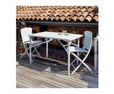 Ensemble de jardin resine design Zic Zac Classic 117x72 par NARDI - Rose - Extérieur - Relevable