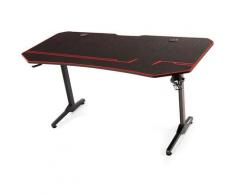 Bureau d'ordinateur, Bureau Gaming avec crochet de tasse, porte-gobelet, Tapis de Souris gratuit,