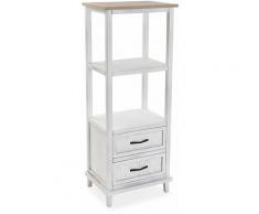 Versa Kanken Commode pour Rangement, Chiffonnier, 121,5x35x48cm - Blanc