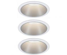 Paulmann 93410 Spot encastrable jeu de 3 6.50 W blanc chaud blanc, argent Q692442