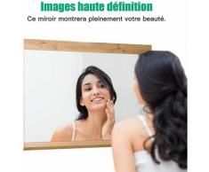 Miroir Mural pour Salle de Bain avec Etagère de Style Exotique 90 x 16 x 69 CM Miroir de Maquillage
