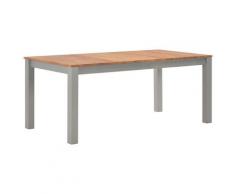 Topdeal VDTD13699_FR Table de salle à manger 180x90x74 cm Bois de chêne solide