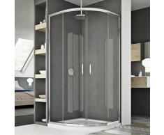 Cabine douche demi-circulaire 70x90 CM H185 transparent modèle Junior