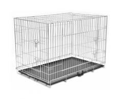 Grosmonde - 121 x 74 x 83 cm Cage en Métal Pliable pour Chien Cage Aminaux de Compagnie xxl
