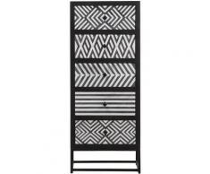 Chiffonnier graphique noir et blanc - Manguier