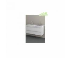 Sous meuble de lavabo à 2 portes RIHO BELLIZZI 120x55x45 cm - Bois laqué satiné mat