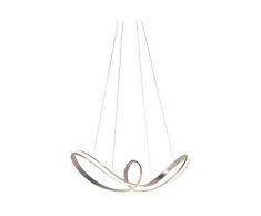 Qazqa - Suspension salle a manger Design acier dimmable incl. LED - Viola Due Moderne Luminaire
