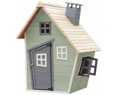 Maisonnette en Bois Fantasy - 102x120x150 cm - 1,2 m² Vert pour Enfants - Outdoor Toys