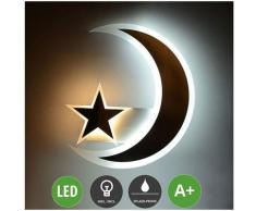 Appliques murales LED en fer, blanc nordique acrylique garçon fille enfant lampe suspendue applique