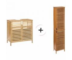 Meuble sous vasque + colonne de rangement Sicela - Five