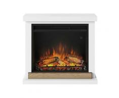 Tagu - Cheminée électrique décorative 'Hagen' Blanche - Powerflame