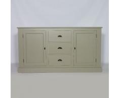 Enfilade bois massif 2 Portes, 3 Tiroirs