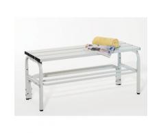 Banc pour vestiaire en inox, pour les douches et l'extérieur - h x p 450 x 330 mm - L 1015 mm, avec