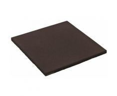 Dalle en caoutchouc 50x50x2,5 cm noir pour aire de jeux, portique balançoire & cabane enfant