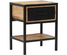 Helloshop26 - Table de nuit chevet commode armoire meuble chambre bois de manguier massif 40 x 30 x