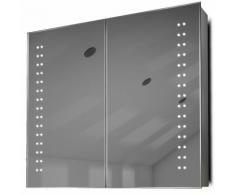 Armoire De Toilette Anti-Buée Avec Capteur Et Prise Rasoir Intérieure K364W - Couleur LED : Blanc