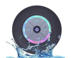 Haut-parleur de douche Bluetooth, radio de douche IPX7 Bluetooth avec radio FM entièrement étanche,