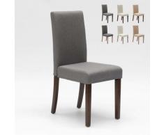 Chaise rembourrée style henriksdal pour cuisine salle à manger COMFORT | Gris