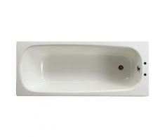 Baignoire rectangulaire 160 x 70 acier émaillé 2 trous Contesa Roca