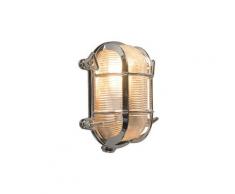 Applique Retro chrome 18 cm IP44 - Nautica 2 ovale Rustique Luminaire exterieur IP44 - Qazqa