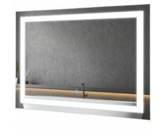 Miroir lumineux LED salle de bain 38 W interrupteur tactile 60L x 4l x 80H cm