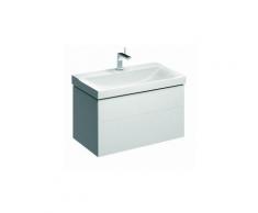 Keramag Geberit Xeno 2 Meuble sous-lavabo 500.509. 880x530x462mm, 2 tiroirs, Coloris: Gris Scultura