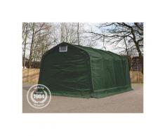 Tente-garage carport 3,3x8,4 m d'élevage abri agricole tente de stockage bâche env. 550g/m²
