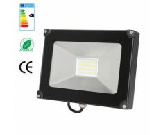 Anten 30W Projecteur LED Léger Spot LED Étanche IP65 Lampe Solide pour Extérieur et Intérieur Blanc