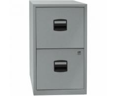 Bisley Home Classeur pour dossiers suspendus PFA, 2 tiroirs, argent | PFA2355