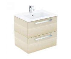 Tempo - Lavabo + meuble (K2979OS) coloris chêne clair, 61x56,5x45cm