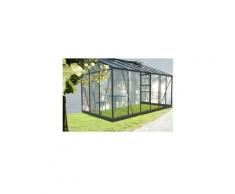 Serre de jardin en verre trempé SOLARIUM + Base - 9,7 m²