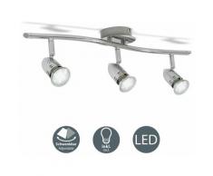 Plafonnier LED design 6W-12W luminaire plafond 230V spot plafond moderne GU10 chrome