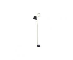 Greenice - Lampe Sol 'Corde Trick' Stefan Diez Noir _ Beige LED 10W 410Lm Blanc Chaud