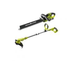 Pack RYOBI taille-haies 18V OnePlus LithiumPlus RHT1851R25F - coupe bordures - dresse bordures 18V