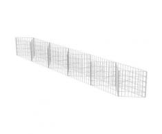 300×30×50 cm Corbeille à gabion Caisson de plantation Légumes surélevé Acier