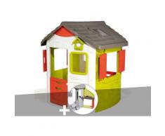 Cabane enfant Neo Jura Lodge + Cuisine d'été - Smoby