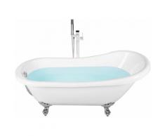 Baignoire autoportante de forme ovale 153 cm en acrylique blanche CAYMAN