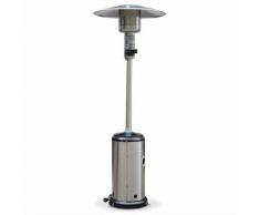 Chauffage d'extérieur gaz 12,5kW - Finland - Parasol chauffant en acier inoxydable, réglable, porte