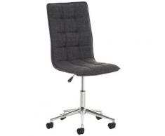 CLP - Fauteuil de bureau Peking tissu gris clair
