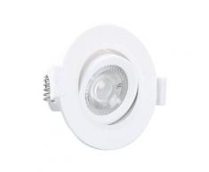 Spot plafond encastrable orientable LED 3W (30W) Blanc chaud 3000°K Angle 38°