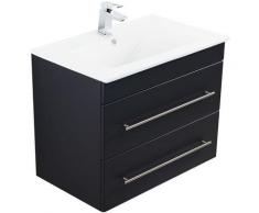 Meuble salle de bain Casa Infinity 750 noir satiné