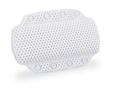 Relaxdays Coussin de bain, Oreiller de baignoire, Ventouses, Accessoire bien-être nuque, 19,5 x