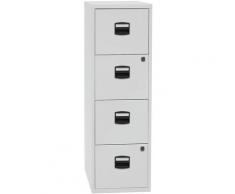 Bisley Home Classeur pour dossiers suspendus PFA, 4 tiroirs, gris clair | PFA4F645