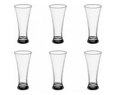 Secret De Gourmet - Lot de 6 Verres à Bière Pub 32cl Transparent
