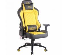 CLP - Fauteuil de bureau Rapid XM Similicuir noir/jeune